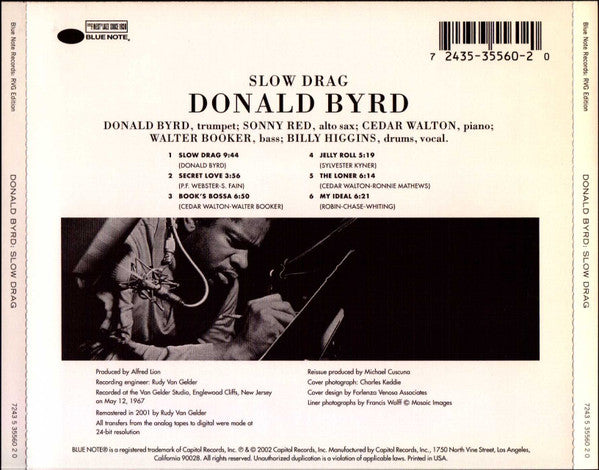 Donald Byrd : Slow Drag (CD, Album, RE, RM)