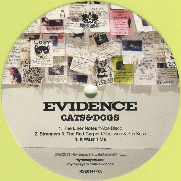 Evidence (2) : Cats & Dogs (LP, Yel + LP, Pin + Album, Ltd)