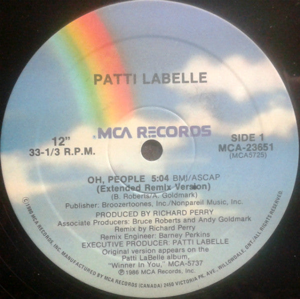 Patti LaBelle : Oh, People (12", Maxi)