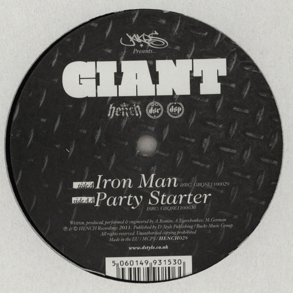 Giant (8) : Iron Man / Party Starter (12")
