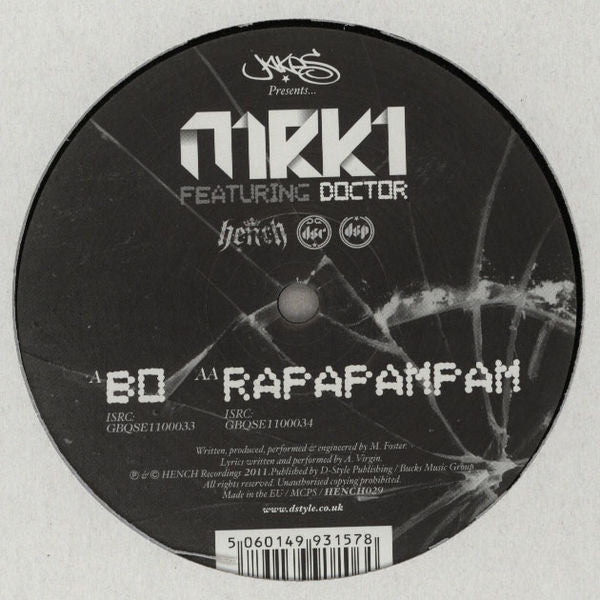 Mark One Featuring Doctor (2) : Bo / Rapapampam (12")
