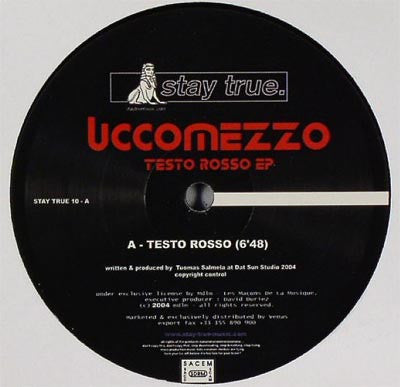 Uccomezzo : Testo Rosso EP (12", EP)