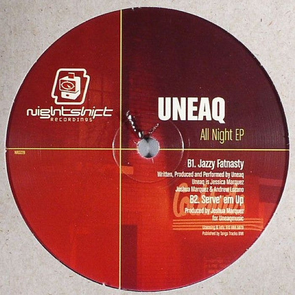 Uneaq : All Night EP (12", EP)