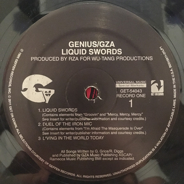 The Genius / GZA : Liquid Swords (2xLP, Album, RE)