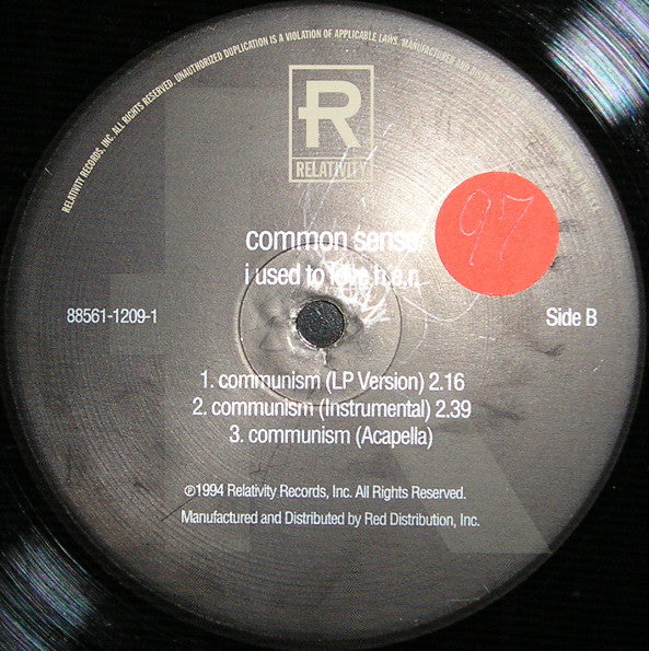 Common Sense* : I Used To Love H.E.R. / Communism (12")