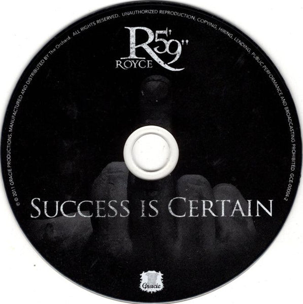 Royce Da 5'9" : Success Is Certain (CD, Album, Dig)