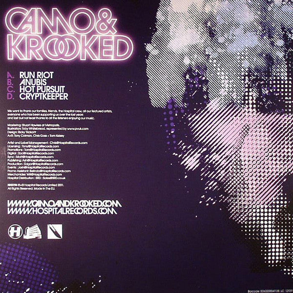 Camo & Krooked : Cross The Line (2x12", EP)