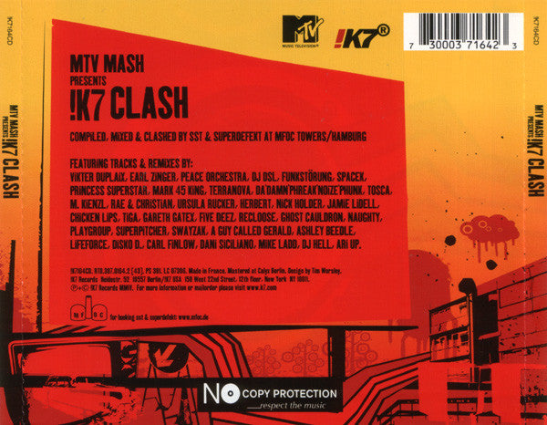 Various : !K7 Clash (CD, Mixed)