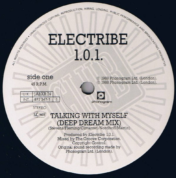 Electribe 101 : Talking With Myself (Deep Dream Remix) (12")