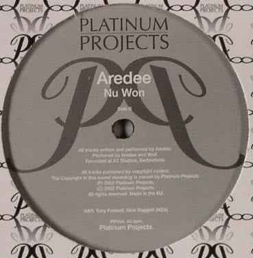 Aredee : Nu-Da-La / Nu Won (12")