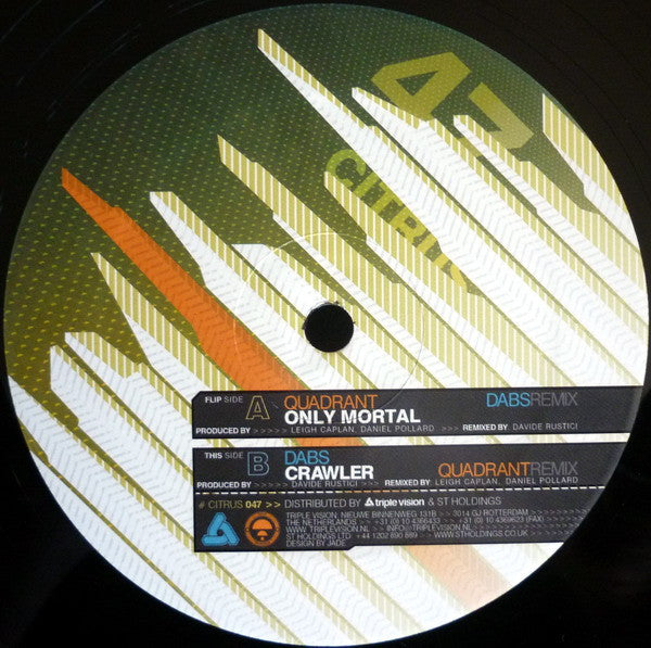 Quadrant (4) / Dabs : Only Mortal (Dabs Remix) / Crawler (Quadrant Remix) (12")