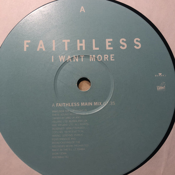 Faithless : I Want More (12")