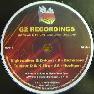 Nightwalker & Dykast / Temper D & K Fire : Biohazard / Hooligan (12")