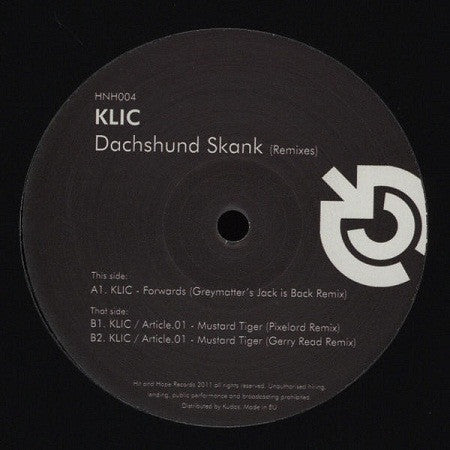 Klic : Dachshund Skank Remixes (12")