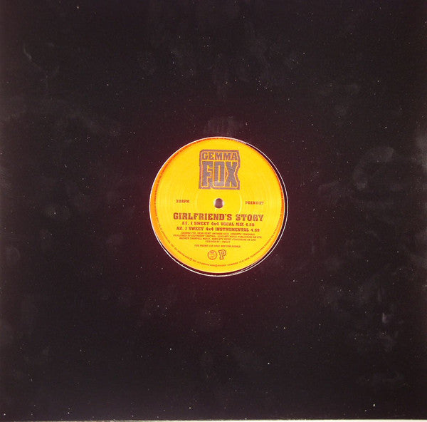 Gemma Fox : Girlfriend's Story (12", Promo)