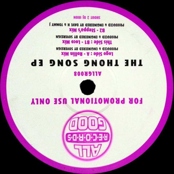 Sovereign : The Thong Song EP (12", EP, Promo)