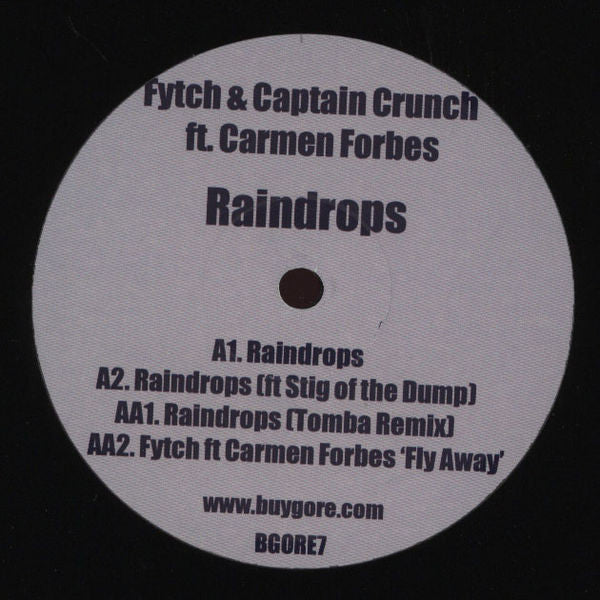 Fytch & Captain Crunch (2) ft. Carmen Forbes : Raindrops (12")