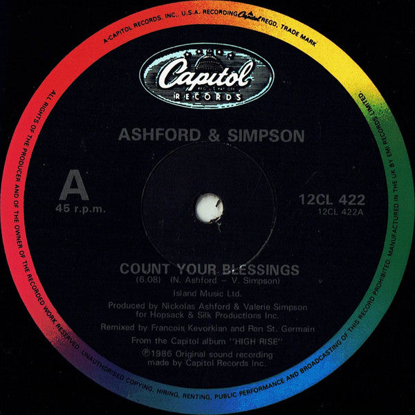 Ashford & Simpson : Count Your Blessings (12")
