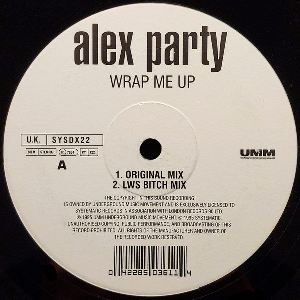 Alex Party : Wrap Me Up (12")