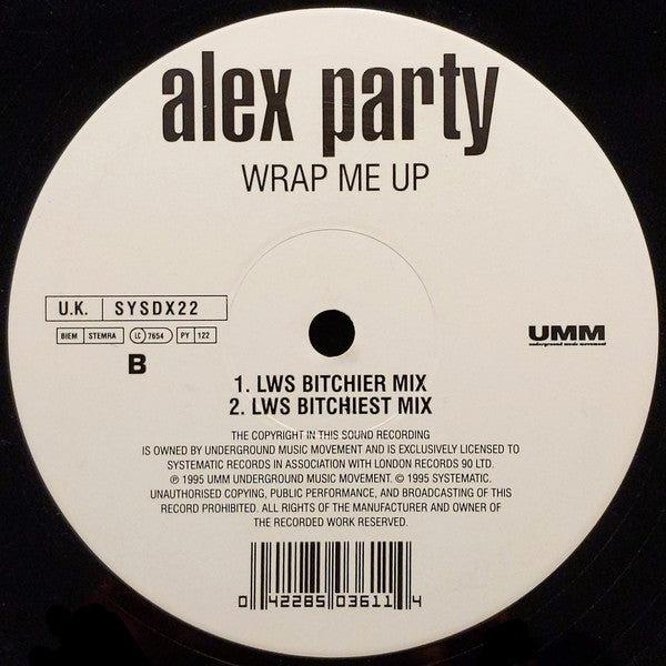 Alex Party : Wrap Me Up (12")