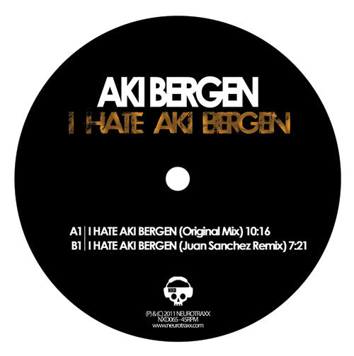 Aki Bergen : I Hate Aki Bergen (12")