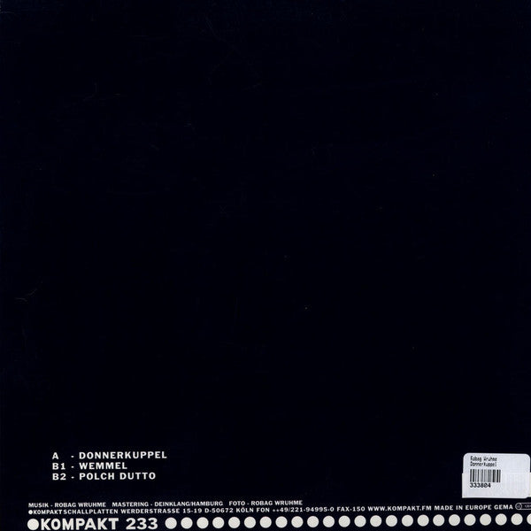 Robag Wruhme : Donnerkuppel (12")