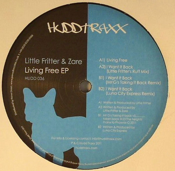 Little Fritter & Zare : Living Free EP (12", EP)