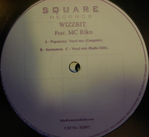 Wizzbit Feat: Riko : Popadomz (Gangster) (12")