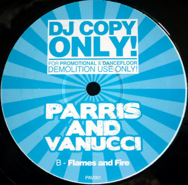 Robin Parris And Aldo Vanucci : No Games / Flames And Fire (12", Promo)