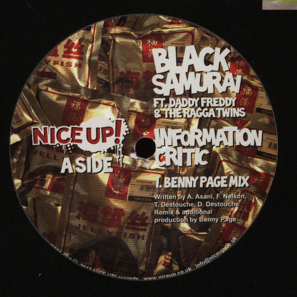 Black Samurai ft. Daddy Freddy & The Ragga Twins : Information Critic (12")