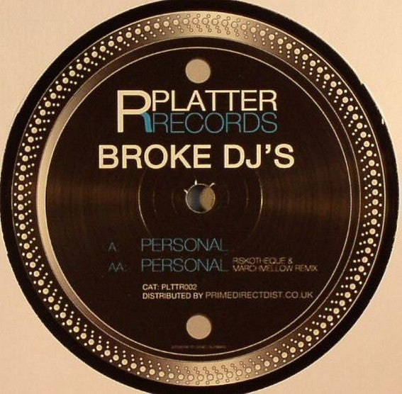 Broke DJs : Personal (12")