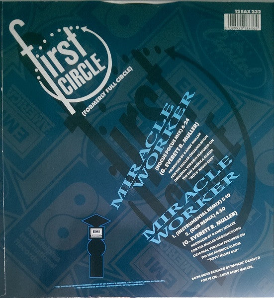 First Circle : Miracle Worker (Hocus Pocus Mix) (12")