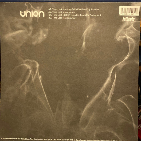 Union (16) : Time Leak (7", Shape, Ltd, Tri)