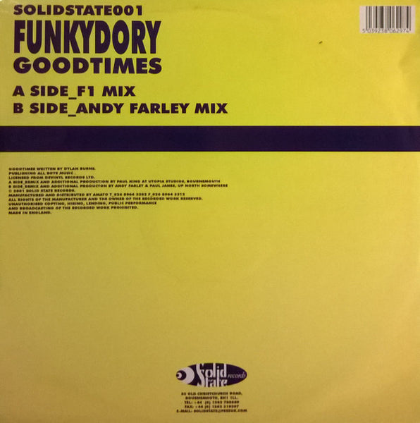 Funkydory : Goodtimes (12")