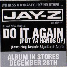 Jay-Z Featuring Beanie Sigel And Amil : Do It Again (Put Ya Hands Up) (12", Single)