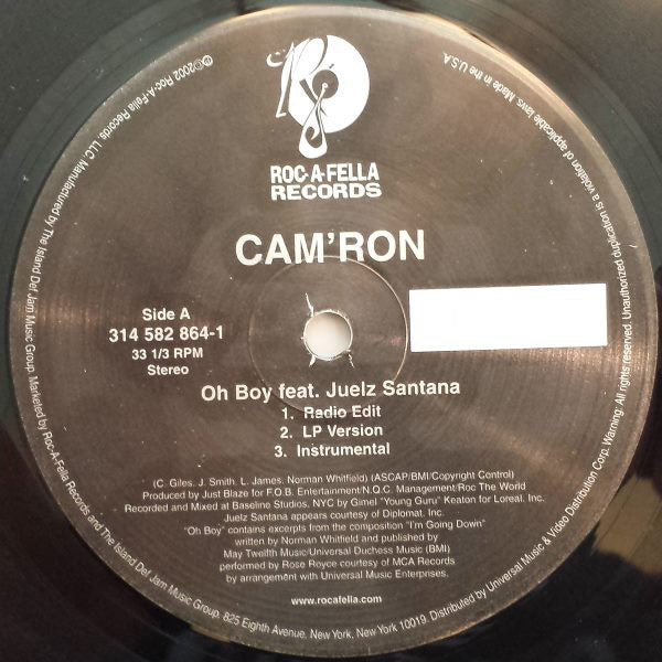 Cam'ron : Oh Boy / The Roc (12")