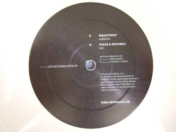 Misanthrop / Phace & Rockwell (10) : Energy EP (ER) (12", EP, Ltd, Whi)