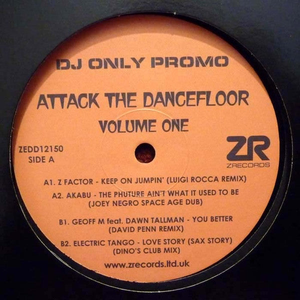 Various : Attack The Dancefloor Volume One (12", Promo, Smplr)