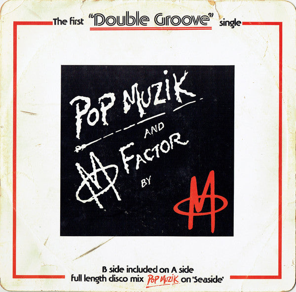 M (2) : Pop Muzik / M Factor (12", Single)