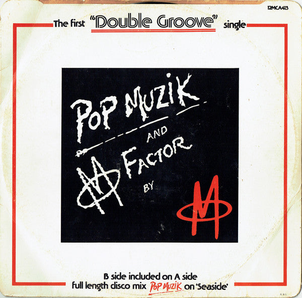 M (2) : Pop Muzik / M Factor (12", Single)