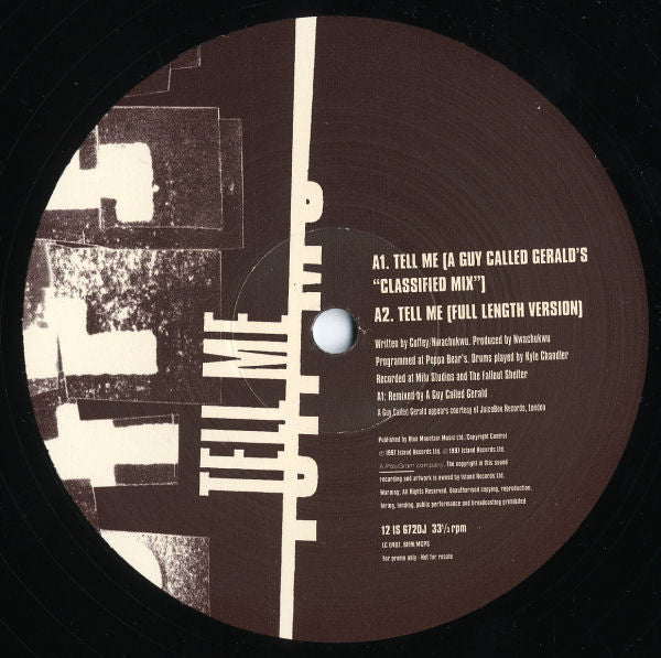 Cath Coffey : Tell Me (12", Promo)