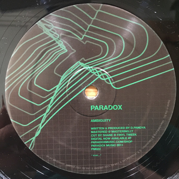 Paradox : Paralexia / Ambiguity (12")