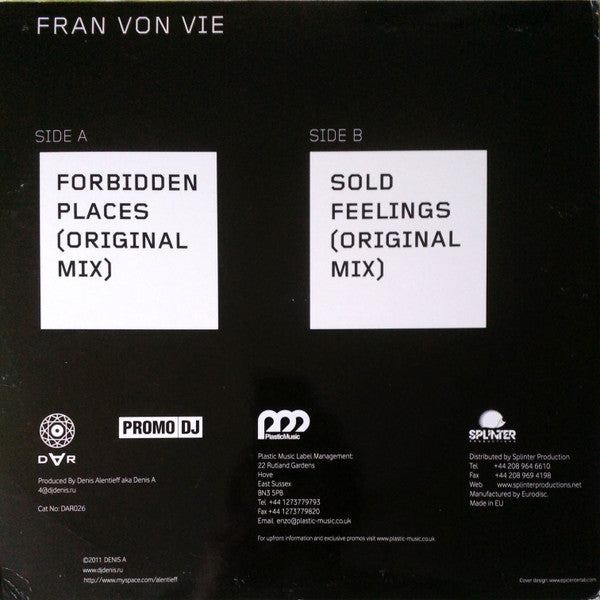 Fran von Vie : Forbidden Places (12")
