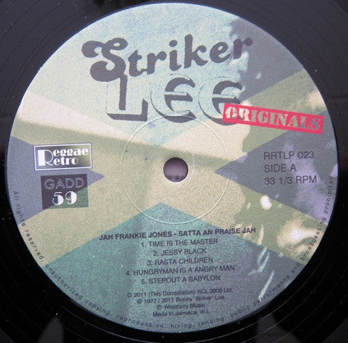 Frankie Jones (2) : Satta An Praise Jah (LP, Ltd, Num, RE)