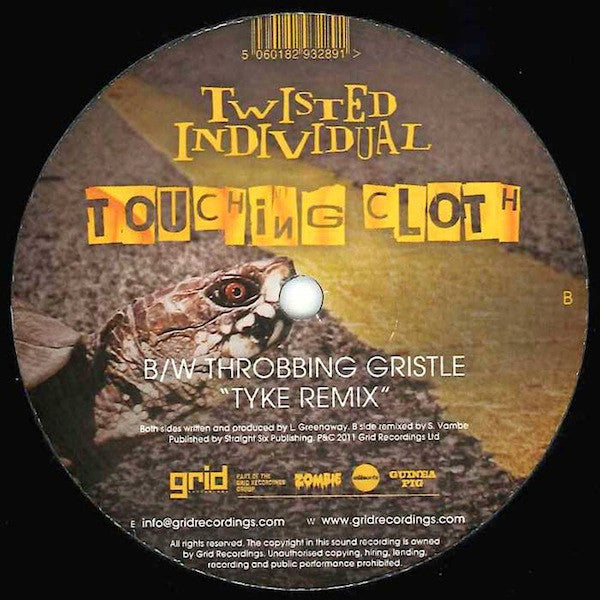 Twisted Individual : Touching Cloth / Throbbing Gristle (Tyke Remix) (12", Promo)