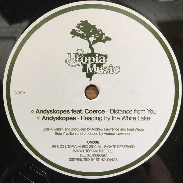 Andy Skopes : Distance From You / Reading By The White Lake (12")