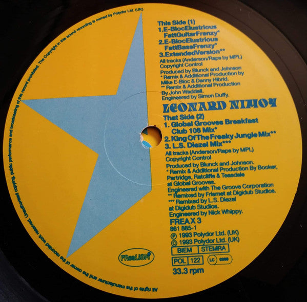 Freaky Realistic : Leonard Nimoy (12", Promo)