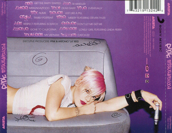 P!NK : M!ssundaztood (CD, Album, Enh, RE)