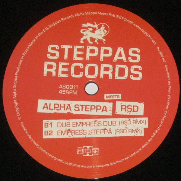 Alpha Steppa Meets RSD : Dub Empress (12", EP, Ltd)