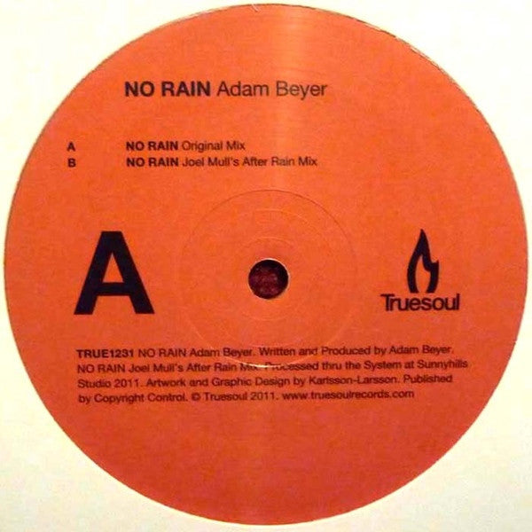 Adam Beyer : No Rain (12")